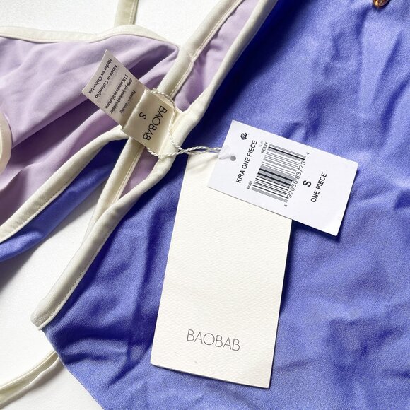 Baobab Kira One Piece Swimsuit Berry Purple One Size Small NEW NWT - Picture 7 of 12